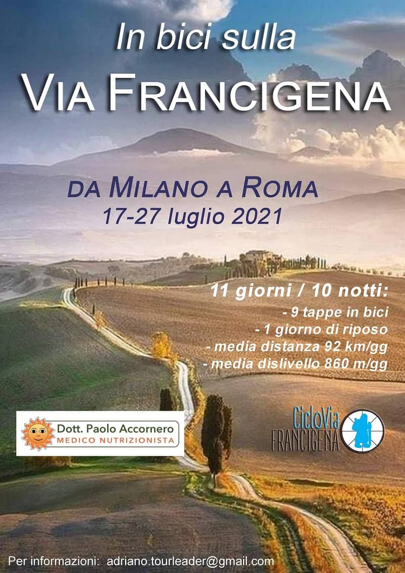 La Via Francigena in bicicletta