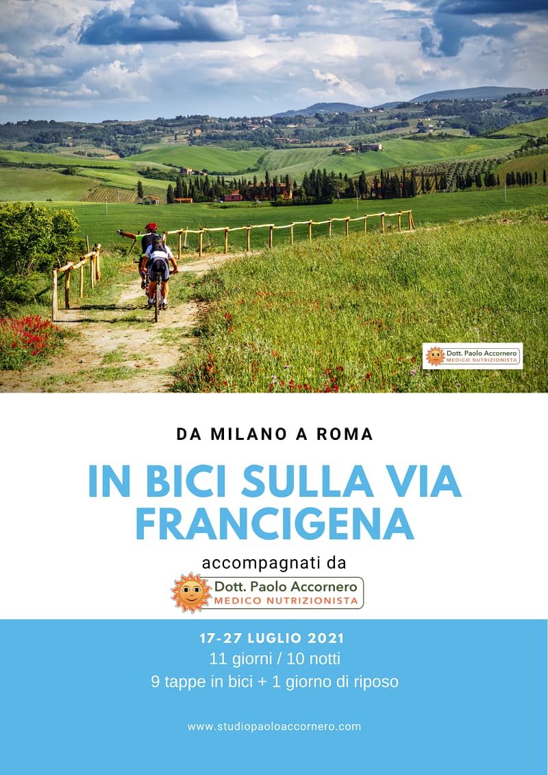 Da Milano a Roma in bici con nutrizionista e guida In bicicletta sulla Via Francigena